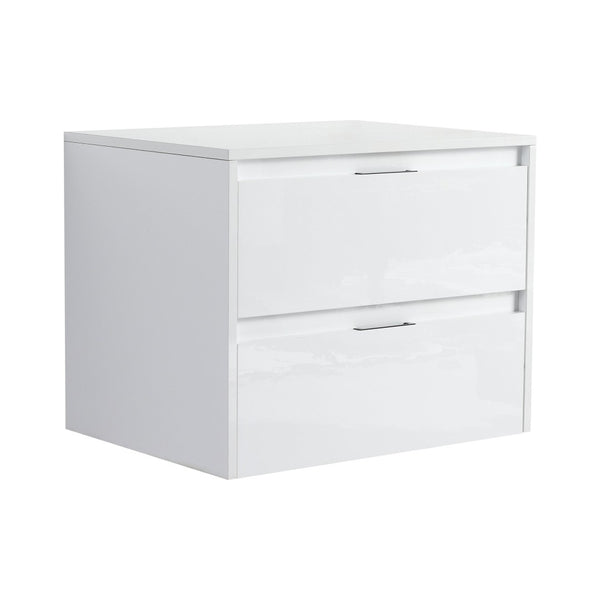 English Elm 48 Inch Floating Modular Bathroom Vanity with Gel Coat Sink and Plywood Cabinets W999S00567