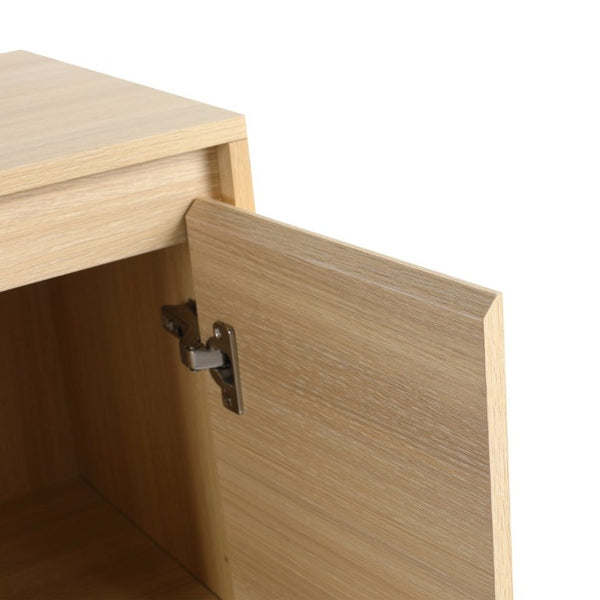 English Elm 60 Inch Freestanding Bathroom Vanity American Oak Plywood with Ceramic Sink Soft Close W999S00574