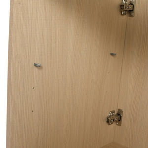 English Elm 42 Inch Freestanding Bathroom Vanity with Integrated Resin Sink Plywood Build Dune Oak W999S00578