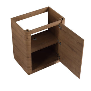 English Elm 32(31-1/2) Inch Wall Mounted Bathroom Vanity Plywood Cabinet with Ceramic Art Sink 52 inches Plywood W999S00587
