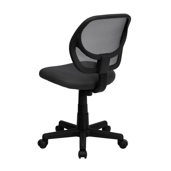 English Elm Neri Ergonomic Mesh Swivel Office Chair with Curved Back for Comfort & Productivity in Style Gray WA-3074-GY-GG