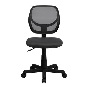 English Elm Neri Ergonomic Mesh Swivel Office Chair with Curved Back for Comfort & Productivity in Style Gray WA-3074-GY-GG