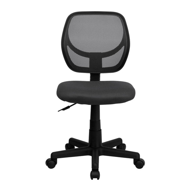 English Elm Neri Ergonomic Mesh Swivel Office Chair with Curved Back for Comfort & Productivity in Style Gray WA-3074-GY-GG