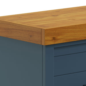 Legends Furniture Bridgevine Home Washington 48 Inch Fireplace With Mantel, Blue Denim And Whiskey Finish Blue Denim And Whiskey, Blue Poplar Solids And Okoume Veneers With Knotty Alder Top Wa5111.Bwk