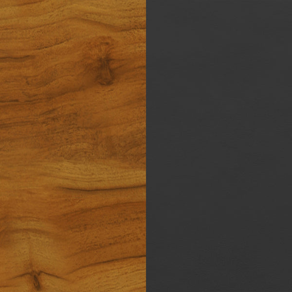 Legends Furniture Bridgevine Home Washington 48 Inch Fireplace With Mantel, Black And Whiskey Finish Seal Skin And Whiskey, Black Poplar Solids And Okoume Veneers Wa5112.Swk