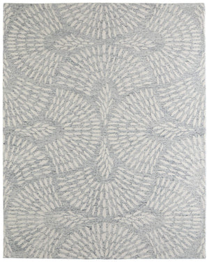 Feizy Rugs Wallace Handmade Wool Area Rug with Botanical Motif for Living Room or Bedroom 5' x 8' WAL8A38FGRY000E10