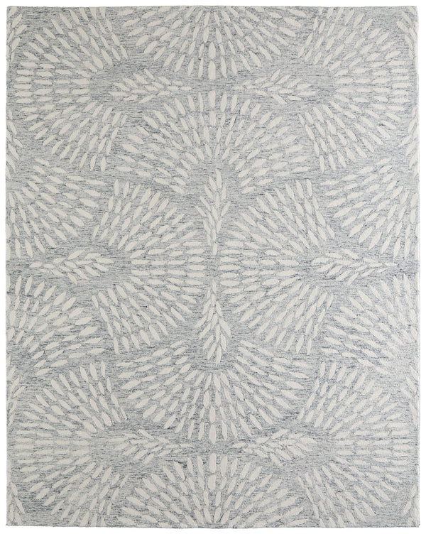 Feizy Rugs Wallace Handmade Wool Area Rug with Botanical Motif for Living Room or Bedroom 5' x 8' WAL8A38FGRY000E10