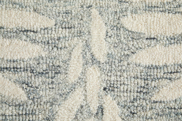 Feizy Rugs Wallace Handmade Wool Area Rug with Botanical Motif for Living Room or Bedroom 5' x 8' WAL8A38FGRY000E10