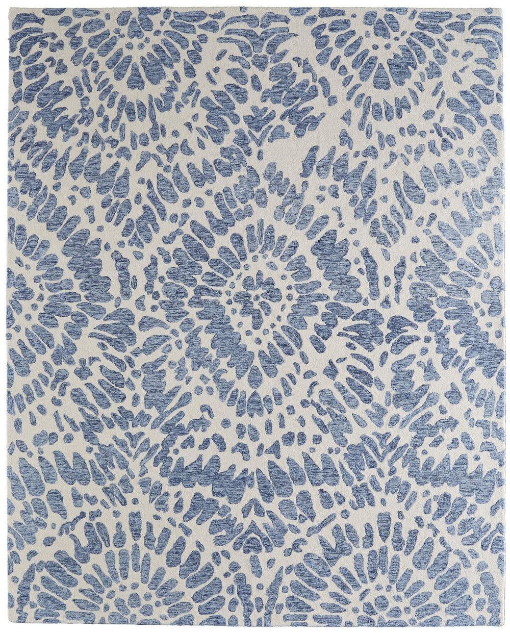 Feizy Rugs Wallace Hand Tufted Wool Abstract Rug for Living Room and Bohemian Bedroom Decor 5' x 8' WAL8A39FBLU000E10