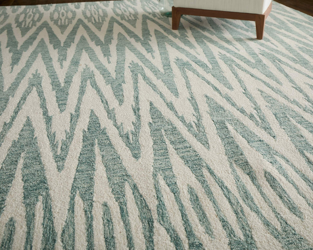 Feizy Rugs Wallace Hand Tufted Wool Chevron Area Rug for Modern Living Rooms and Bedrooms 5' x 8' WAL8A40FTEL000E10