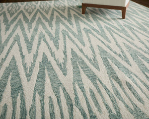 Feizy Rugs Wallace Hand Tufted Wool Chevron Area Rug for Modern Living Rooms and Bedrooms 5' x 8' WAL8A40FTEL000E10