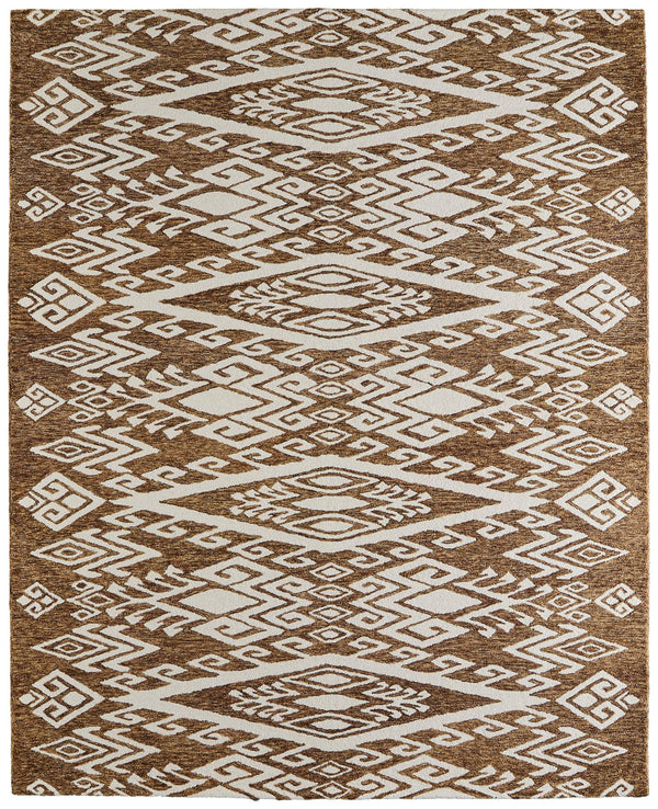 Feizy Rugs Wallace Hand Tufted Wool Medallion Rug for Transitional and Traditional Living Spaces 5' x 8' WAL8A43FBRN000E10
