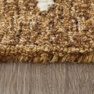 Feizy Rugs Wallace Hand Tufted Wool Medallion Rug for Transitional and Traditional Living Spaces 5' x 8' WAL8A43FBRN000E10