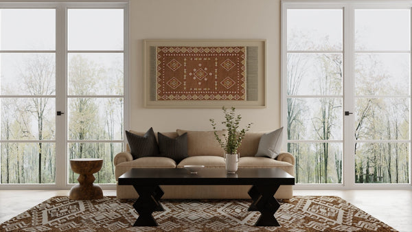 Feizy Rugs Wallace Hand Tufted Wool Medallion Rug for Transitional and Traditional Living Spaces 5' x 8' WAL8A43FBRN000E10