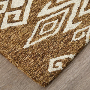 Feizy Rugs Wallace Hand Tufted Wool Medallion Rug for Transitional and Traditional Living Spaces 5' x 8' WAL8A43FBRN000E10