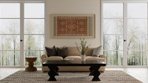 Feizy Rugs Wallace Hand Tufted Wool Ikat Area Rug for Bohemian and Neutral Living Spaces 5' x 8' WAL8A44FBRN000E10
