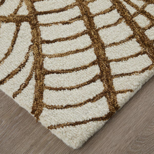 Feizy Rugs Wallace Hand Tufted Wool Ikat Area Rug for Bohemian and Neutral Living Spaces 5' x 8' WAL8A44FBRN000E10