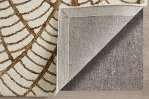 Feizy Rugs Wallace Hand Tufted Wool Ikat Area Rug for Bohemian and Neutral Living Spaces 5' x 8' WAL8A44FBRN000E10
