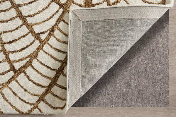 Feizy Rugs Wallace Hand Tufted Wool Ikat Area Rug for Bohemian and Neutral Living Spaces 5' x 8' WAL8A44FBRN000E10
