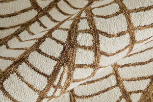 Feizy Rugs Wallace Hand Tufted Wool Ikat Area Rug for Bohemian and Neutral Living Spaces 5' x 8' WAL8A44FBRN000E10
