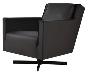 Soho Concept Laurent Arm Chair - Premium Genuine Leather Upholstery For Elegant Comfort And Support Up To 350 Lbs Brown  Soho-concept-dining-chair-13345