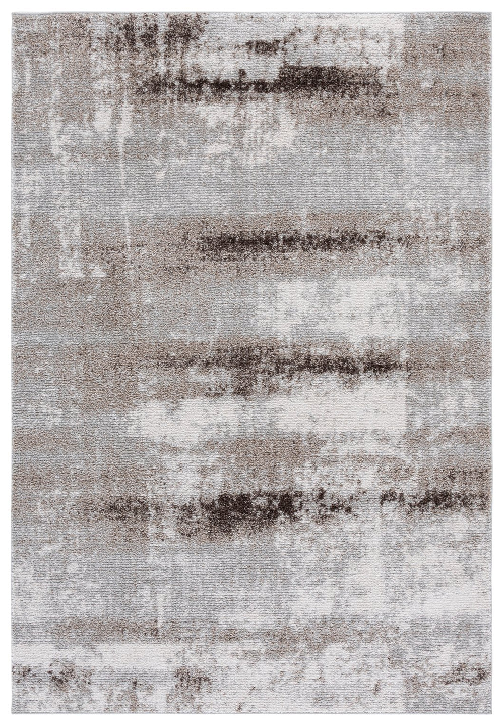 Safavieh Wave Beautifully Crafted Area Rug - Modern Design In Soft Ivory And Grey For Elegant Living Spaces Ivory ,Green 50% Polypropylene,50% Polyester Wav710b-5