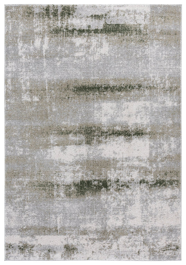 Safavieh Wave Beautifully Crafted Area Rug - Modern Design In Soft Ivory And Grey For Elegant Living Spaces Ivory ,Green 50% Polypropylene,50% Polyester Wav710b-5