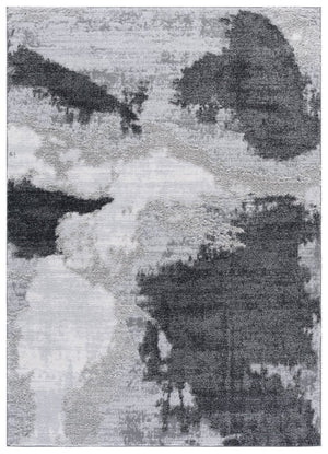 Safavieh Wave 722f Grey Area Rug 5'3" X 7'6" - Modern Style For Living Room, Bedroom, Or Dining Space Grey ,Light Grey 50% Polypropylene,50% Polyester Wav722f-5