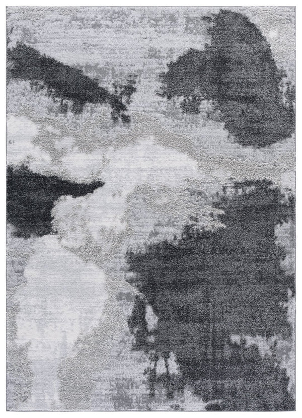 Safavieh Wave 722f Grey Area Rug 5'3" X 7'6" - Modern Style For Living Room, Bedroom, Or Dining Space Grey ,Light Grey 50% Polypropylene,50% Polyester Wav722f-5