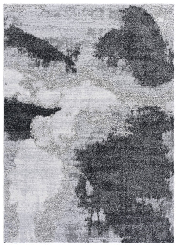 Safavieh Wave Modern Area Rug Runner - Sleek Contemporary Design For Hallways & Entryways, Soft & Durable Grey ,Light Grey 50% Polypropylene,50% Polyester Wav722f-7sq