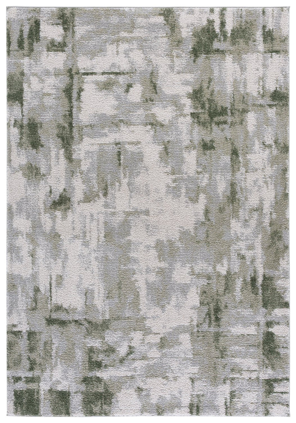 Safavieh Wave Ivory & Green Area Rug - Elegant 5'3" X 7'6" Power-loomed Design For Modern Home Decor Ivory ,Green 50% Polypropylene,50% Polyester Wav724a-5