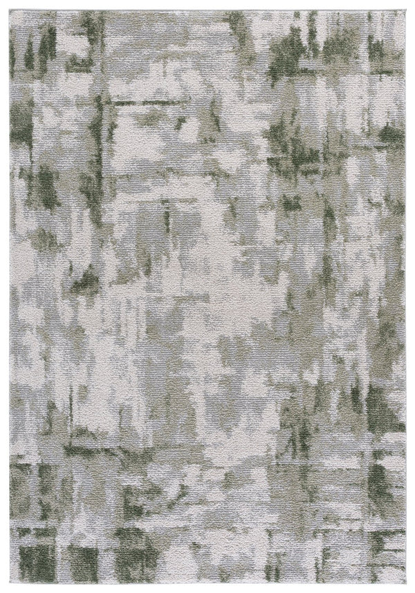 Safavieh Wave Ivory & Green Area Rug - Elegant 5'3" X 7'6" Power-loomed Design For Modern Home Decor Ivory ,Green 50% Polypropylene,50% Polyester Wav724a-5