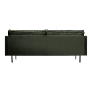 Moe's Home Raphael Sofa: Luxe Mid-century Modern Design With Deep Cushions For Ultimate Comfort & Style Green Upholstery, 100% Polyester,Solid Wood And Mdf Frame Wb-1002-27