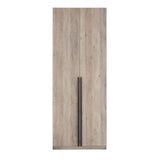 Lee Wardrobe Closet 1.0 in Rustic Grey WC001-GY Manhattan Comfort