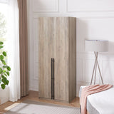 Lee Wardrobe Closet 2.0 in Rustic Grey WC002-GY Manhattan Comfort