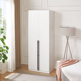 Lee Wardrobe Closet 2.0 in White WC002-WH Manhattan Comfort