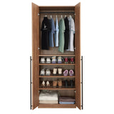 Lee Wardrobe Closet 3.0 in Golden Brown WC003-GB Manhattan Comfort