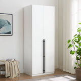 Lee Wardrobe Closet 3.0 in White WC003-WH Manhattan Comfort