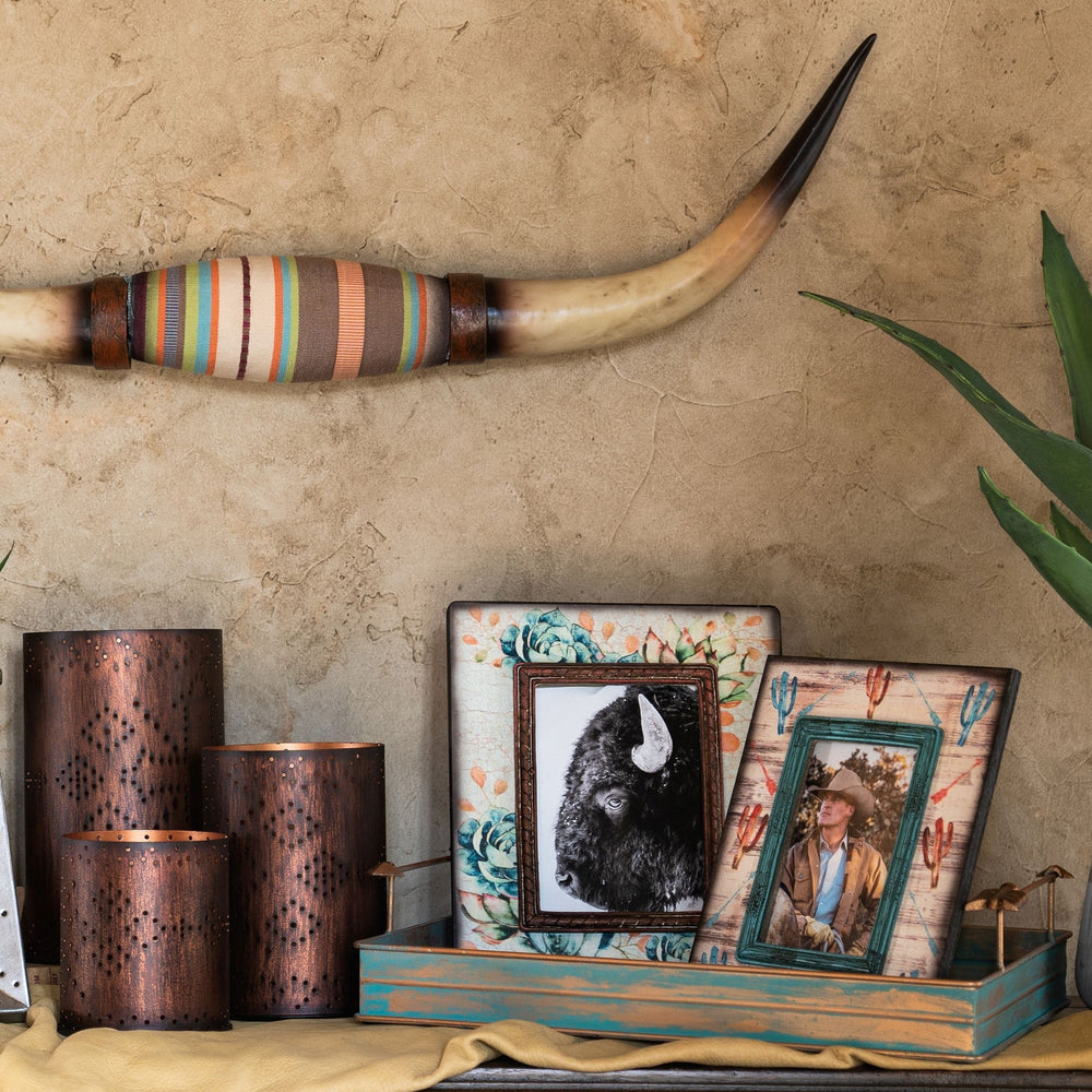 Hiend Accents Cactus Picture Frame Set - Charming Southwestern Design For Stylish Home Decor And Cherished Memories Tan Resin Wd1706