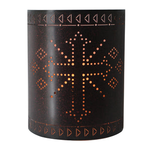 Hiend Accents Metal Cross Arrow Western Wall Sconce – Rustic Charm With Aztec Accents For Timeless Home Decor Brown Metal Wd2202