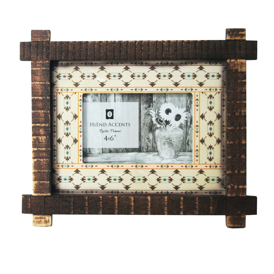 Hiend Accents Artesia Picture Frame - Rustic Charm Meets Modern Design For Your Cherished Memories And Décor Multi Wooden Frame Wd3510