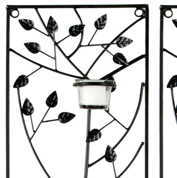 Safavieh TEA Light Climbing Leaves Set of 3 - Elegant Wall Art with Ambient Candlelight for Any Space WDC1013A