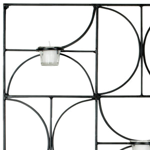 Safavieh 8 Votive Wall Décor - Modern Iron and Glass Candle Holders for Elegant Ambient Lighting Display WDC1019A