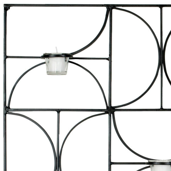 Safavieh 8 Votive Wall Décor - Modern Iron and Glass Candle Holders for Elegant Ambient Lighting Display WDC1019A