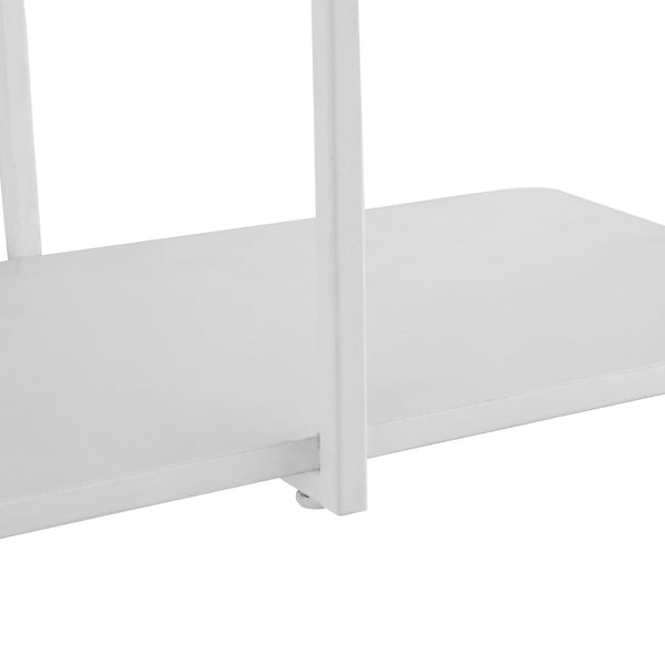 Safavieh ANTHE, 45.25" White Metal Wall Shelf – Modern Sculptural Design for Stylish Home Decor and Display WDC5001B