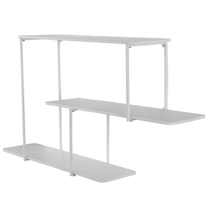Safavieh ANTHE, 45.25" White Metal Wall Shelf – Modern Sculptural Design for Stylish Home Decor and Display WDC5001B