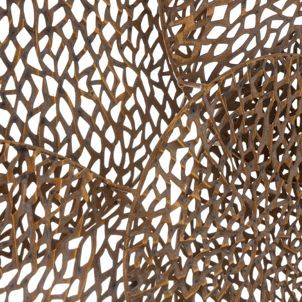Safavieh EMMY, 42-Inch Antique Gold Metal Wall Decor - Striking Sculptural Art for Modern Glam Interiors WDC5014A