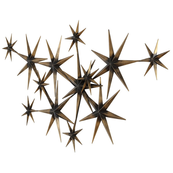 Safavieh JAKOB, 64 Inch Bronze Metal Wall Decor - Celestial Star Art for Dramatic Home Accent and Style WDC5021A