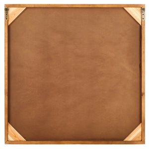 Safavieh Marlow Gold Geometric Resin Wall Art Square Sculptural Panel for Modern Living Spaces WDC5024A