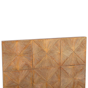 Safavieh Marlow Gold Geometric Resin Wall Art Square Sculptural Panel for Modern Living Spaces WDC5024A